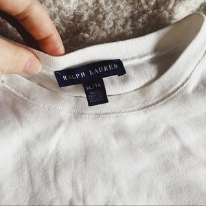 Ralph Lauren Classic White Oversized Long Sleeve